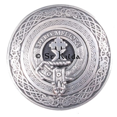 <br>Clan Moffat Crest Circular Belt Buckle 