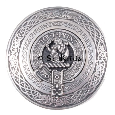 <br>Clan Murray Crest Circular Belt Buckle 