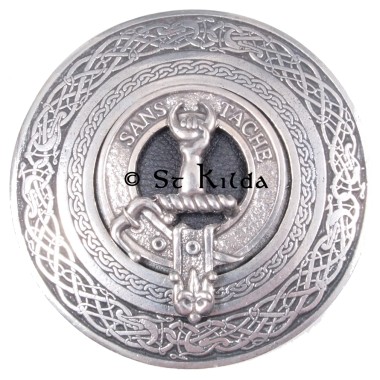 <br>Clan Napier Crest Circular Belt Buckle 