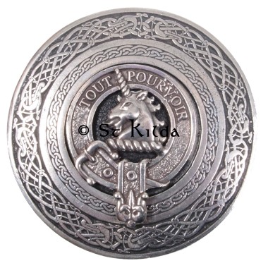 <br>Clan Oliphant Crest Circular Belt Buckle 