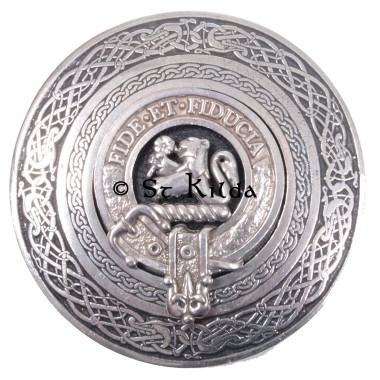 <br>Clan Primrose Crest Circular Belt Buckle 