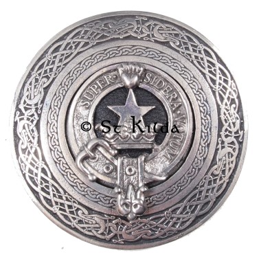 <br>Clan Rattray Crest Circular Belt Buckle 
