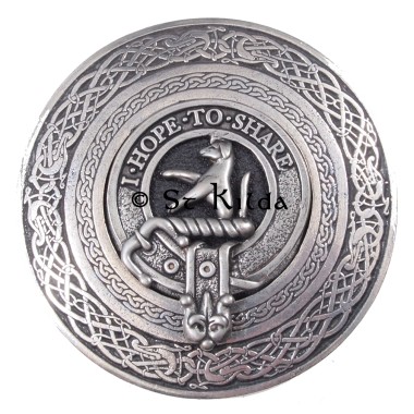<br>Clan Riddell Crest Circular Belt Buckle 
