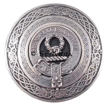 <br>Clan Ross Crest Circular Belt Buckle 