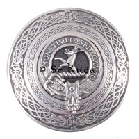 <br>Clan Strachan Crest Circular Belt Buckle 