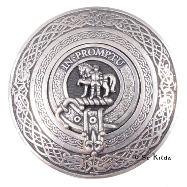 <br>Clan Trotter Crest Circular Belt Buckle 