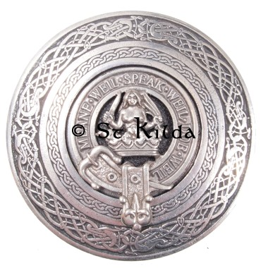 <br>Clan Urquhart Crest Circular Belt Buckle 