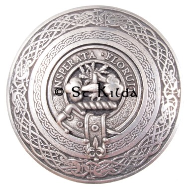 <br>Clan Watson Crest Circular Belt Buckle 