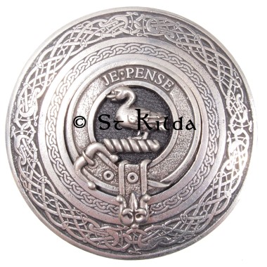 <br>Clan Wemyss Crest Circular Belt Buckle 