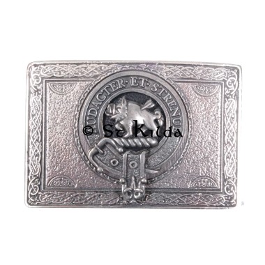<br>Clan Pollock Crest Classic Belt Buckle 