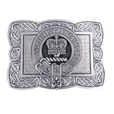 <br>Clan Robertson Crest Celtic Knot Belt Buckle 