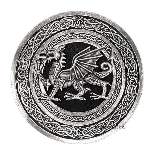 Belt Buckle Large Welsh Dragon