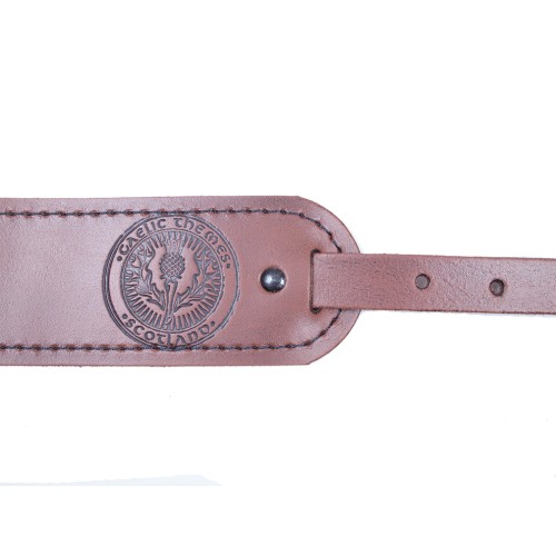 Belt Plain Brown Leather