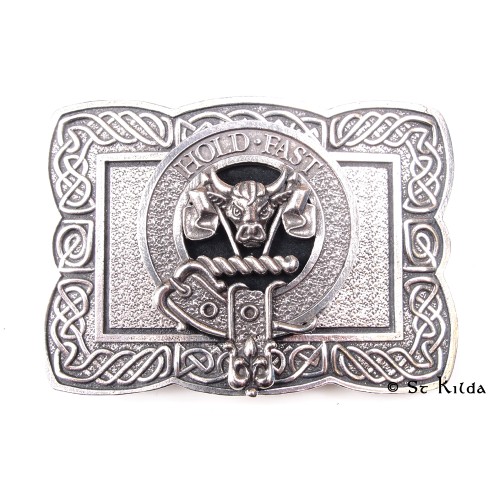 Scottish Clan Crest Celtic Knot Belt Buckle 