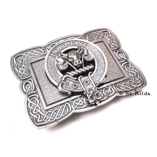 Scottish Clan Crest Celtic Knot Belt Buckle 