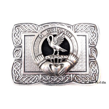 Irish Clan  Crest Celtic Knot Belt Buckle 