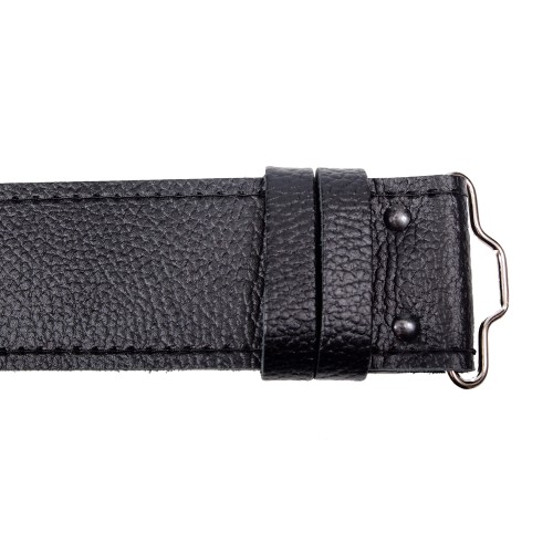 Velcro Adjuster Belt Grained Leather