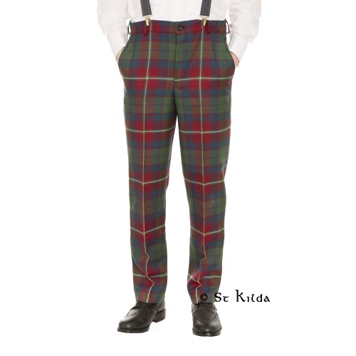 Tartan Trousers - modern low-waist trousers
