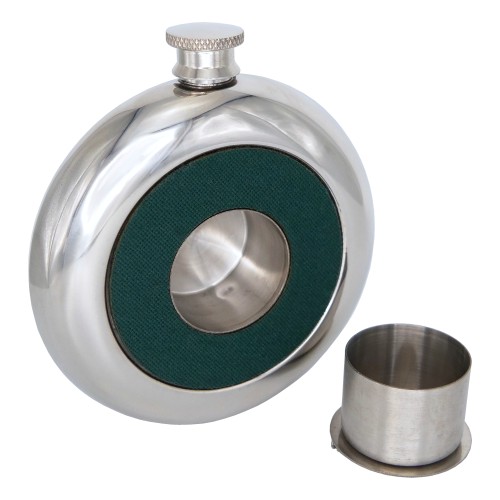 Sporran Flask with Tartan and Scottish Clan Crest