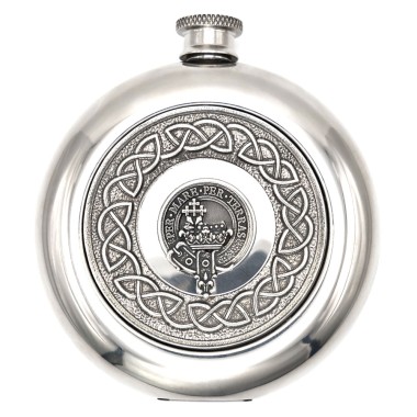 Sporran Flask with <br>Clan Erskine Crest
