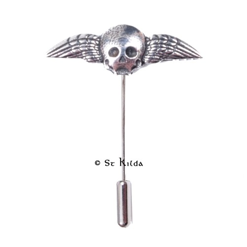 Lapel/Tie Pin - Winged Skull