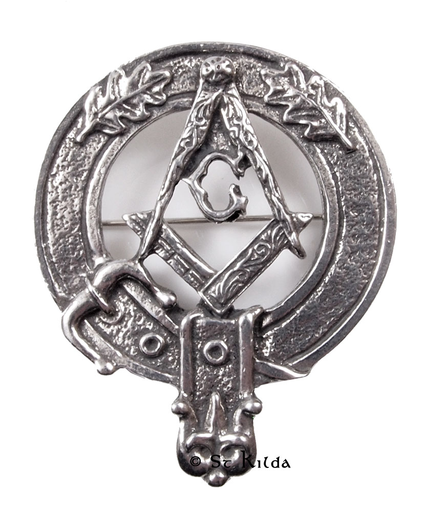 Cap Badge with Masonic Crest