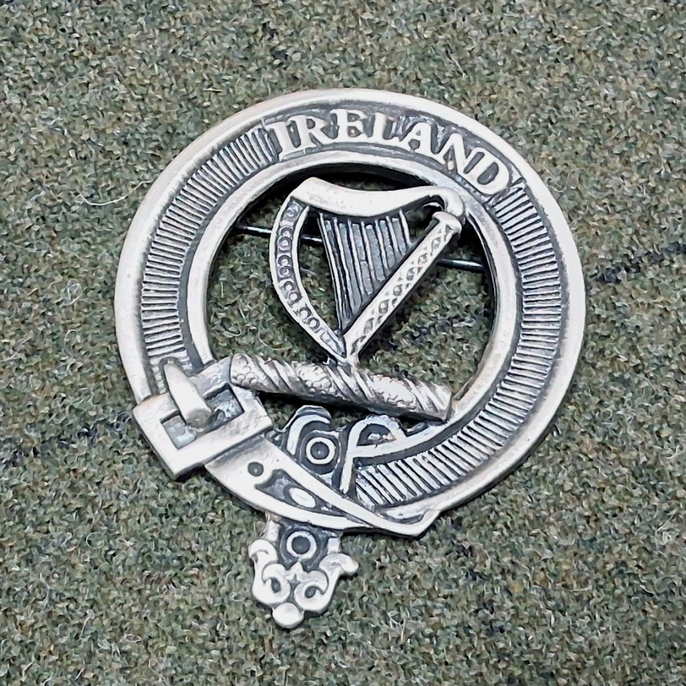 Carrick Irish Harp Cap Badge 