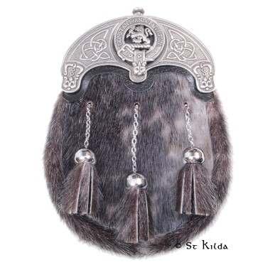 Dress Sporran <br>Clan Macqueen Crest 