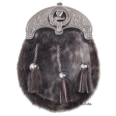 Dress Sporran <br>Clan Rose Crest 