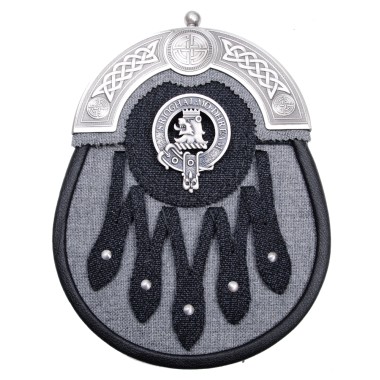 Tweed Sporran <br>with Clan Erskine Crest