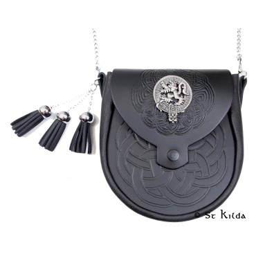 Sporranbag: Clan Erskine Crest Sporran Shoulder Bag / Handbag