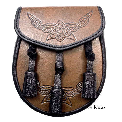 Celtic Knot Brown Day Sporran