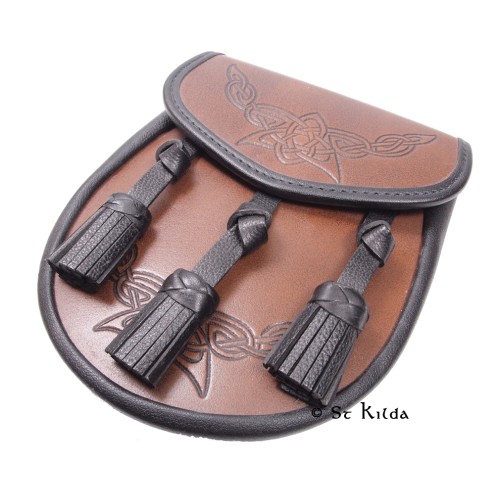 Celtic Knot Brown Day Sporran