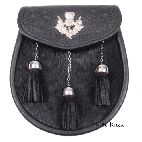 Semi-Dress Sporran Thistle Crest