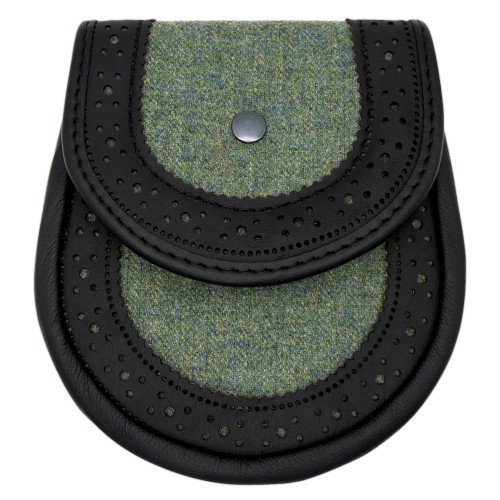 Tweed Brogued Day Sporran 