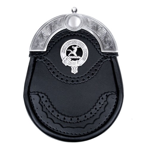 Brogue Dress Sporran with Clan Crest 