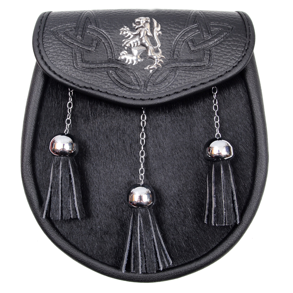 Semi-Dress Sporran Lion Rampant Crest