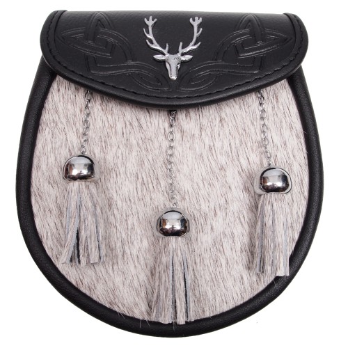 Semi-Dress Sporran Stag Crest