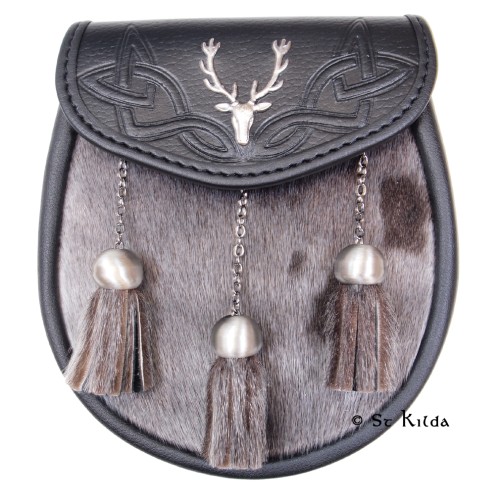 Semi-Dress Sporran Stag Crest