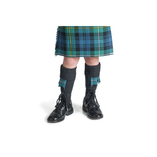 Children's Charcoal Expander Kilt Hose