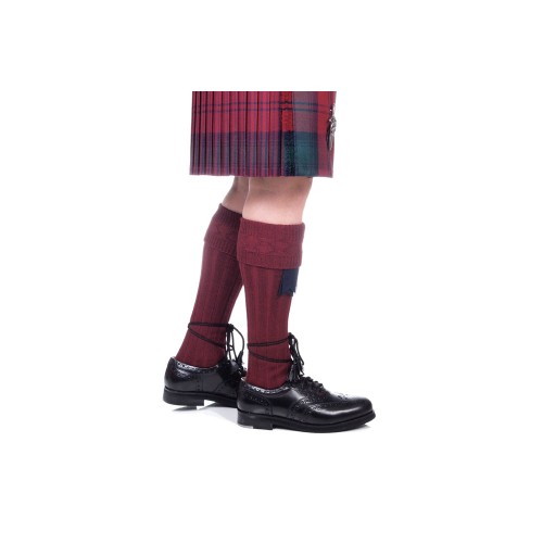 Traditional Kilt Hose - Burgundy