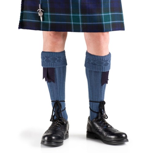 Traditional Kilt Hose - Highland Blue