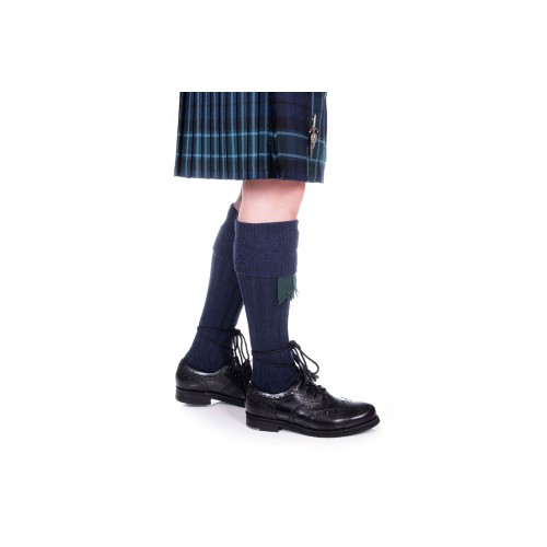 Traditional Kilt Hose - Navy Blue