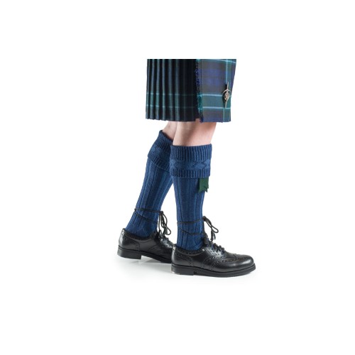 Traditional Kilt Hose - Lomond Blue