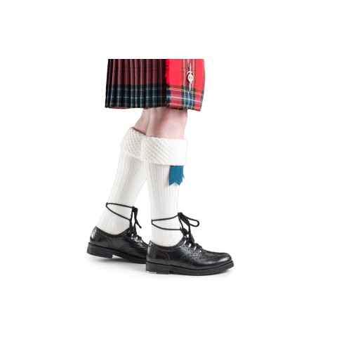 White Vegan Friendly Kilt Hose