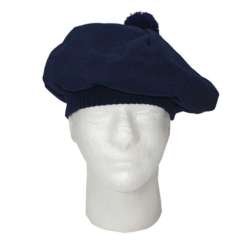 Navy Arrochar Tweed Tam Bonnet