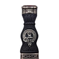 Sgian Dubh - <br>Clan Moffat Crest - Classic Pewter