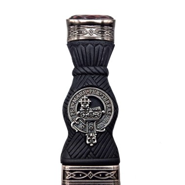 Sgian Dubh - <br>Clan Macdonald Crest - Classic Pewter
