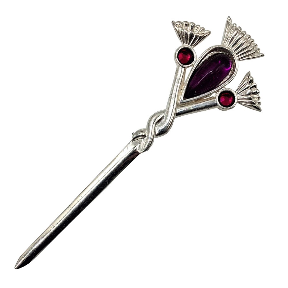 Carrick Thistle Twist Kilt Pin