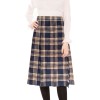 Navy Stewart Long Kilted Skirts - Various Sizes